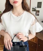【その他のブランド/Other】の綿100%天竺 シースルー フレアスリーブ Tシャツ オフホワイト|ID: prp329100004601204 ipo3291000000032713441