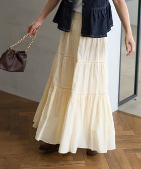 【フリークスストア/FREAK'S STORE】のインド ラメドット ティアードマキシスカート/はしごレース ティアードマキシスカート 人気、トレンドファッション・服の通販 founy(ファニー) ファッション Fashion レディースファッション Fashion for Women スカート Skirts 冬 Winter / This Winter インド Indian Textile ティアード Tiered, Tiered Style ドット Polka Dot, Dot Pattern フレア Flare, Flared マキシ Maxi, Full Length レース Lace, Lace Fabric 人気 Popular, Best Seller 定番 Standard, Basic Item 秋 Autumn A/W・秋冬 Autumn/Winter |ID:prp329100004601220