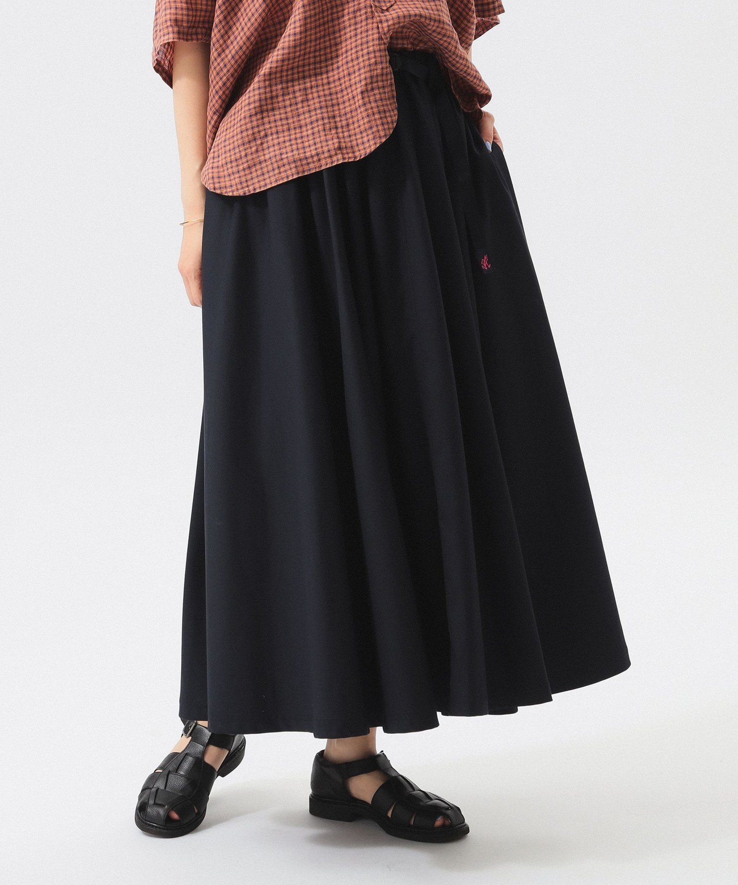 【ビームス ウイメン/BEAMS】の【別注】Gramicci / ギャバ ロングスカート インテリア・キッズ・メンズ・レディースファッション・服の通販 founy(ファニー) 　ファッション　Fashion　レディースファッション　Fashion for Women　スカート　Skirts　ロングスカート　Long Skirts / Maxi & Midi Skirts　カットソー　Cut and Sewn Top　ギャザー　Gathered, Ruffled　コンパクト　Compact, Small Size　シンプル　Simple, Minimal　バランス　Balance, Style Balance　別注　Limited Edition, Custom Order　ロング　Long, Long-Length　おすすめ　Recommended / Our Picks　NAVY|ID: prp329100004601227 ipo3291000000032713657