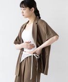 【レイジブルー/RAGEBLUE】のハーフスリーブルーズジャケット/セットアップ対応 人気、トレンドファッション・服の通販 founy(ファニー) ファッション Fashion レディースファッション Fashion for Women アウター Coat / Outerwear Collection レディースジャケット・軽アウター Jackets おすすめ Recommended / Our Picks セットアップ Set-Up, Coordinated Outfit チェック Check, Plaid, Tartan 無地 Plain, Solid Color thumbnail ブラウン56|ID: prp329100004601238 ipo3291000000032713762