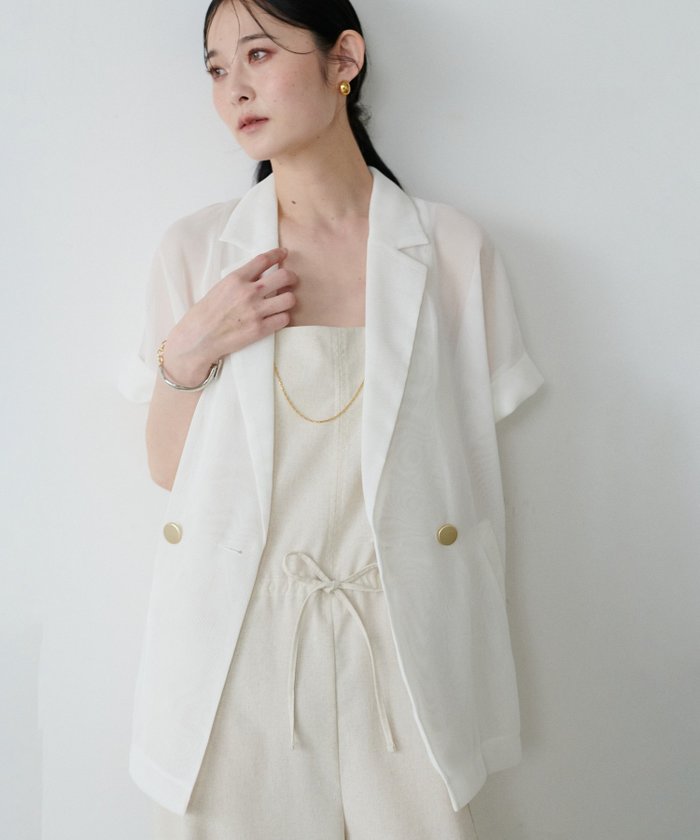 【その他のブランド/Other】の半袖メッシュジャケット インテリア・キッズ・メンズ・レディースファッション・服の通販 founy(ファニー) https://founy.com/ ファッション Fashion レディースファッション Fashion for Women アウター Coat / Outerwear Collection レディースジャケット・軽アウター Jackets 2025年 2025 2025-2026秋冬・A/W Autumn/Winter 2025–26 AW25–26 ジャケット Jacket, Outerwear メッシュ Mesh, Net Fabric 半袖 Short Sleeve, Half Sleeve |ID: prp329100004601243 ipo3291000000032713792