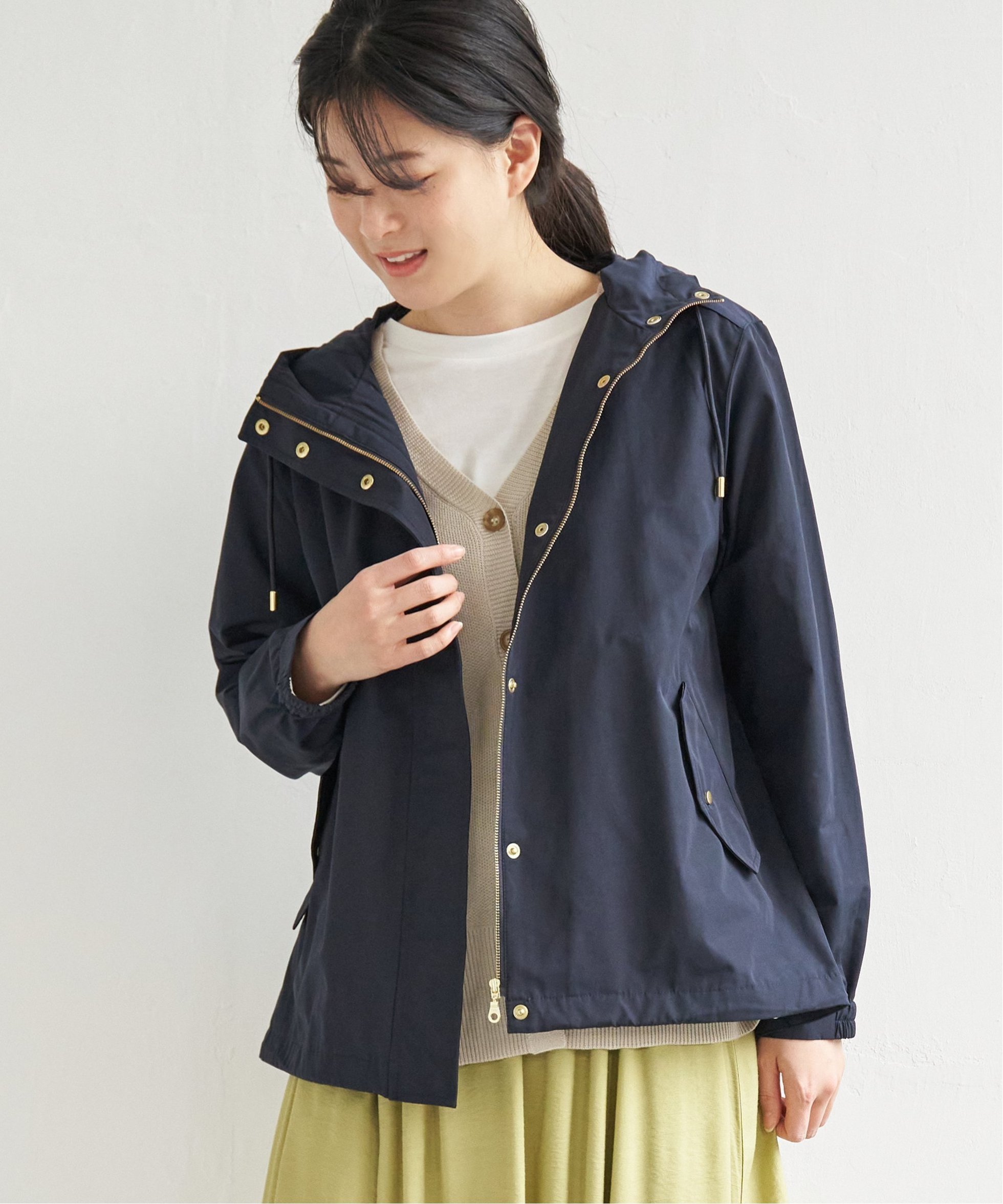 【イッカ/ikka】の撥水マウンテンパーカー インテリア・キッズ・メンズ・レディースファッション・服の通販 founy(ファニー) 　ファッション　Fashion　レディースファッション　Fashion for Women　トップス・カットソー　Cut & Sew Tops　レディースパーカー・カジュアルフーディー　Casual Hoodies & Sweatshirts　アウトドア　Outdoor Clothing　春　Spring　秋　Autumn　グログラン　Grosgrain, Grosgrain Ribbon　スタイリッシュ　Stylish, Fashionable　定番　Standard, Basic Item　人気　Popular, Best Seller　パーカー　Hoodie, Parka　フロント　Front, Front Design　ベーシック　Basic, Essential　ボックス　Boxy, Box Shape　おすすめ　Recommended / Our Picks　ネイビー|ID: prp329100004601244 ipo3291000000032713823