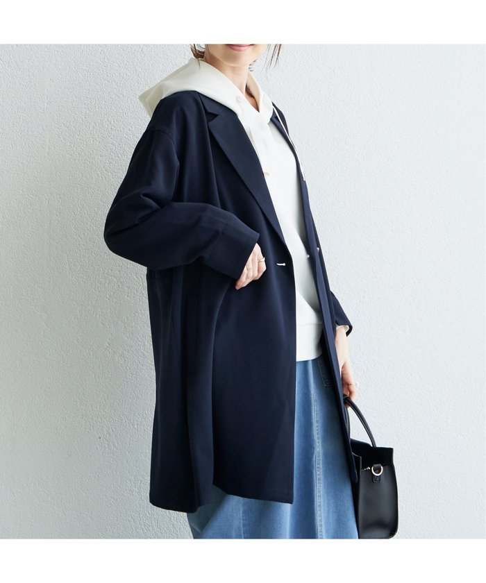 【イッカ/ikka】のゆるテーラードコート インテリア・キッズ・メンズ・レディースファッション・服の通販 founy(ファニー) https://founy.com/ ファッション Fashion レディースファッション Fashion for Women アウター Coat / Outerwear Collection コート・ロングコート・ピーコート Long Coats, Peacoats & More バランス Balance, Style Balance 定番 Standard, Basic Item 春 Spring |ID: prp329100004601266 ipo3291000000032713995