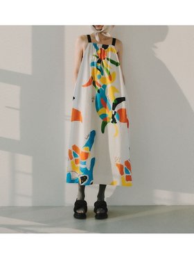 【エミ/emmi】の【emmi×Leo Lionni】 サマーワンピース 人気、トレンドファッション・服の通販 founy(ファニー) ファッション Fashion レディースファッション Fashion for Women ワンピース Dresses インナー Innerwear コレクション Collection, Seasonal Line サマー Summer, Summer Style タンク Tank Top, Sleeveless Top ポケット Pocket, Pocket Detail 夏 Summer |ID:prp329100004601274