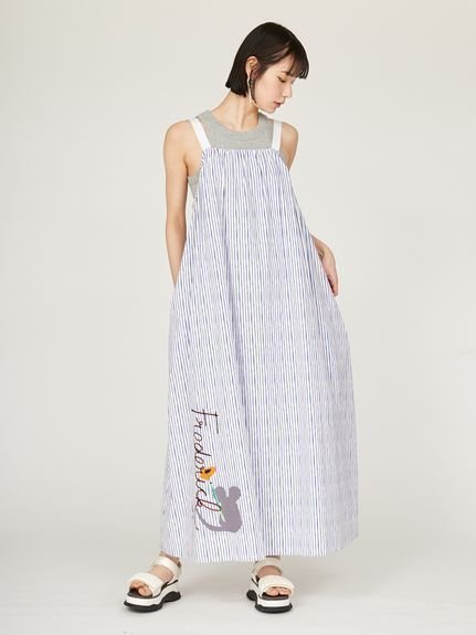 【エミ/emmi】の【emmi×Leo Lionni】 サマーワンピース インテリア・キッズ・メンズ・レディースファッション・服の通販 founy(ファニー) 　ファッション　Fashion　レディースファッション　Fashion for Women　ワンピース　Dresses　インナー　Innerwear　コレクション　Collection, Seasonal Line　サマー　Summer, Summer Style　タンク　Tank Top, Sleeveless Top　ポケット　Pocket, Pocket Detail　夏　Summer　STRIPE[932]|ID: prp329100004601274 ipo3291000000032714069
