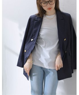 【ラ トータリテ/La TOTALITE】の綿麻ストレッチダブルジャケット 人気、トレンドファッション・服の通販 founy(ファニー) ファッション Fashion レディースファッション Fashion for Women アウター Coat / Outerwear Collection レディースジャケット・軽アウター Jackets 2025年 2025 2025春夏・S/S Spring/Summer 2025 SS25 シンプル Simple, Minimal ジャケット Jacket, Outerwear デニム Denim, Jeans Material トレンド Trend, Trending Now 人気 Popular, Best Seller 今季 This Season, Current Season 定番 Standard, Basic Item ビジネス 仕事 通勤 Business / Work / Commuting |ID:prp329100004601275