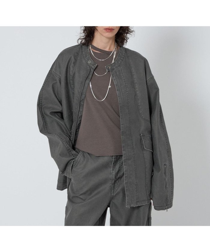 【ユナイテッドアローズ/UNITED ARROWS】のASTRAET コーティング ノーカラー ジップブルゾン UNISEX インテリア・キッズ・メンズ・レディースファッション・服の通販 founy(ファニー) https://founy.com/ ファッション Fashion レディースファッション Fashion for Women アウター Coat / Outerwear Collection ブルゾンジャケット・スポーティアウター Blouson Jackets ユニセックス Unisex, Genderless おすすめ Recommended / Our Picks コーティング Coating, Coated Finish スリム Slim, Slim Fit セットアップ Set-Up, Coordinated Outfit タイトスカート Pencil Skirt, Tight Skirt ビッグ Big, Oversized フロント Front, Front Design ブルゾン Blouson, Bomber Jacket ライダース Riders ワイド Wide, Wide Fit ヴィンテージ Vintage Style |ID: prp329100004601276 ipo3291000000032714074