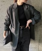 【その他のブランド/Other】の【サイズ展開あり】 シンプルテーラードジャケット チャコール-920|ID: prp329100004601278 ipo3291000000032714092