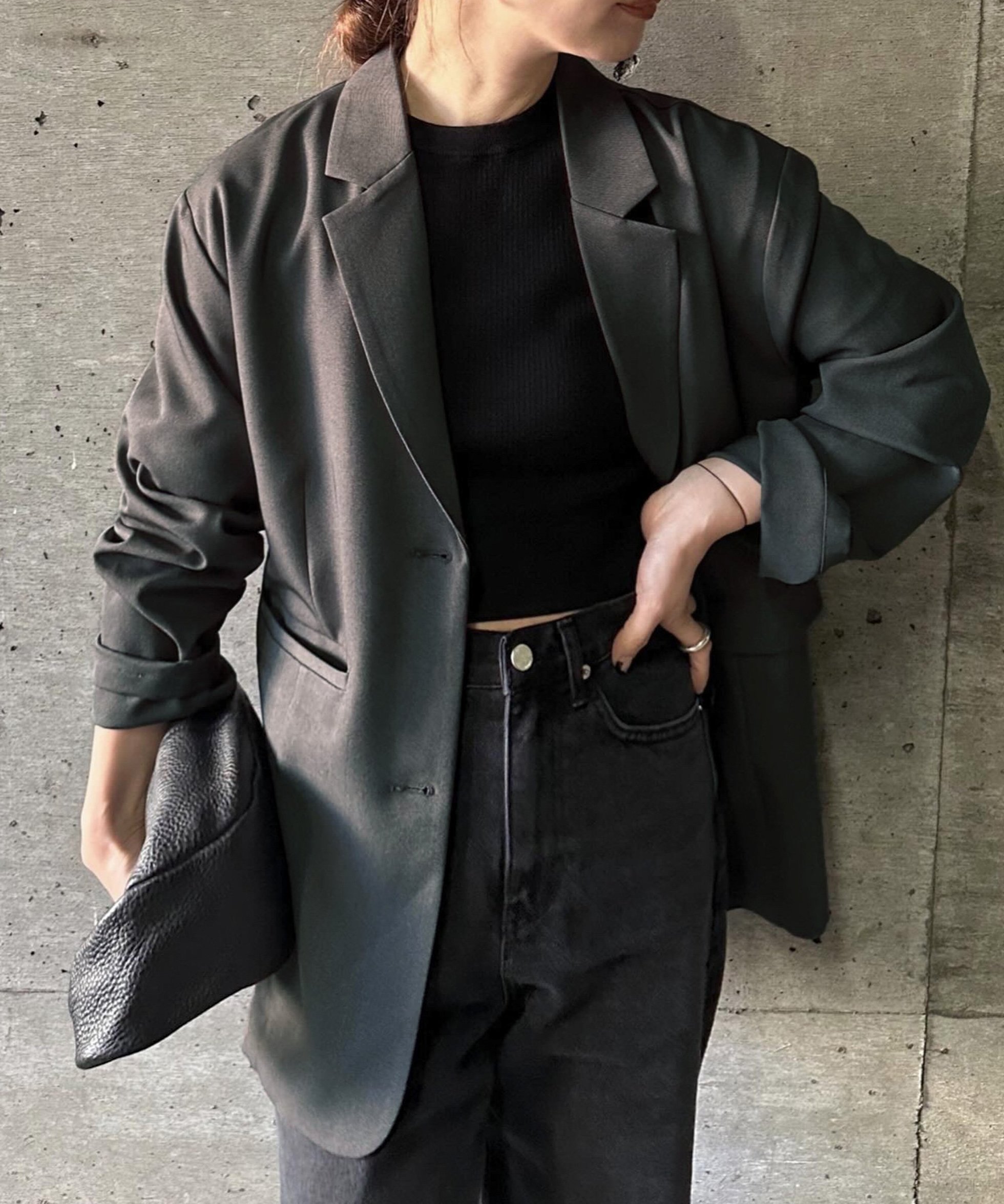 【その他のブランド/Other】の【サイズ展開あり】 シンプルテーラードジャケット インテリア・キッズ・メンズ・レディースファッション・服の通販 founy(ファニー) 　ファッション　Fashion　レディースファッション　Fashion for Women　アウター　Coat / Outerwear Collection　レディースジャケット・軽アウター　Jackets　テーラードジャケット / 通勤・きれいめスタイル　Tailored Jackets & Blazers　インナー　Innerwear　キャミソール　Camisole, Spaghetti Strap Top　シアー　Sheer, See-Through　シンプル　Simple, Minimal　デコルテ　Décolleté, Neckline　ポケット　Pocket, Pocket Detail　ミドル　Middle Length, Mid Height　レース　Lace, Lace Fabric　おすすめ　Recommended / Our Picks　旅行　Travel　チャコール-920|ID: prp329100004601278 ipo3291000000032714092