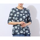 【ミゼール/MISSEL】の【洗える・日本製・綿100%】ship border Tシャツ 人気、トレンドファッション・服の通販 founy(ファニー) ファッション Fashion レディースファッション Fashion for Women トップス・カットソー Cut & Sew Tops シャツ・ブラウス・オフィスカジュアル Elegant Blouses & Button-Ups ロングTシャツ・Tシャツ Longline T-Shirts & Tees チェック Check, Plaid, Tartan ボトム Bottoms, Lower Wear ボーダー Border, Stripe 夏 Summer 日本製 Made In Japan 洗える Machine Washable thumbnail ダークブルー|ID: prp329100004601280 ipo3291000000032714104