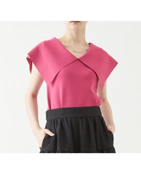 【ティアラ/Tiara】のビッグカラーニット 人気、トレンドファッション・服の通販 founy(ファニー) ファッション Fashion レディースファッション Fashion for Women トップス・カットソー Cut & Sew Tops ニット Knit Tops & Sweaters クラシカル Classical, Vintage-Inspired デコルテ Décolleté, Neckline |ID:prp329100004601303