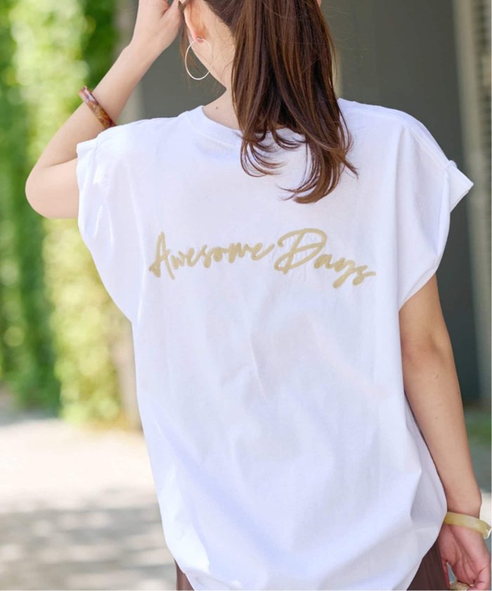 【ジャーナルスタンダード レリューム/JOURNAL STANDARD relume】の《追加 2》刺繍ロゴフレンチTEE インテリア・キッズ・メンズ・レディースファッション・服の通販 founy(ファニー) https://founy.com/ ファッション Fashion レディースファッション Fashion for Women 2025年 2025 2025春夏・S/S Spring/Summer 2025 SS25 フレンチ French, French Style |ID: prp329100004601307 ipo3291000000032714296