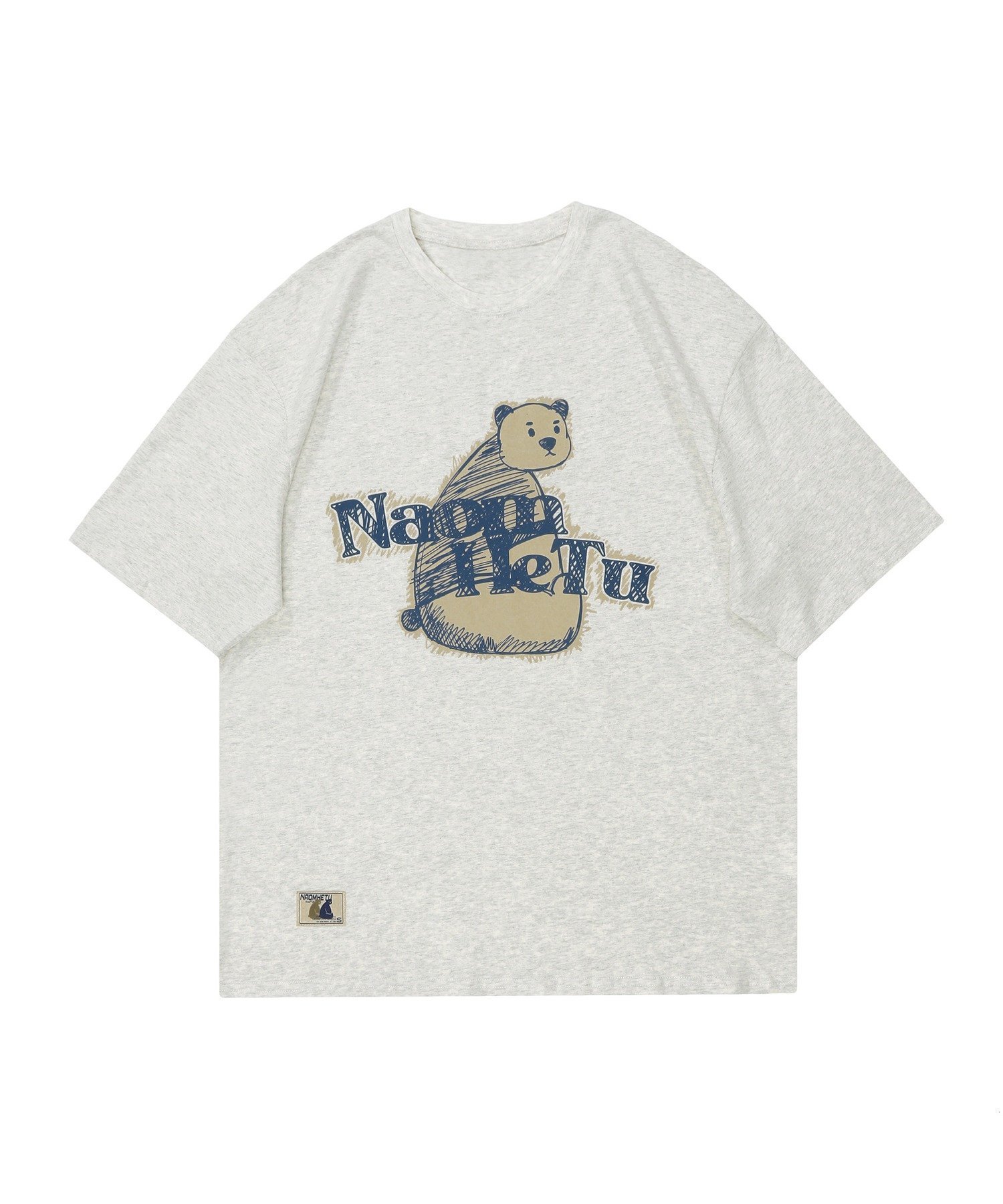 【アイモハ/aimoha】の【HOOK】古着風フロントプリントビッグTEE インテリア・キッズ・メンズ・レディースファッション・服の通販 founy(ファニー) 　ファッション　Fashion　レディースファッション　Fashion for Women　おすすめ　Recommended / Our Picks　ライトグレー|ID: prp329100004601309 ipo3291000000032714305