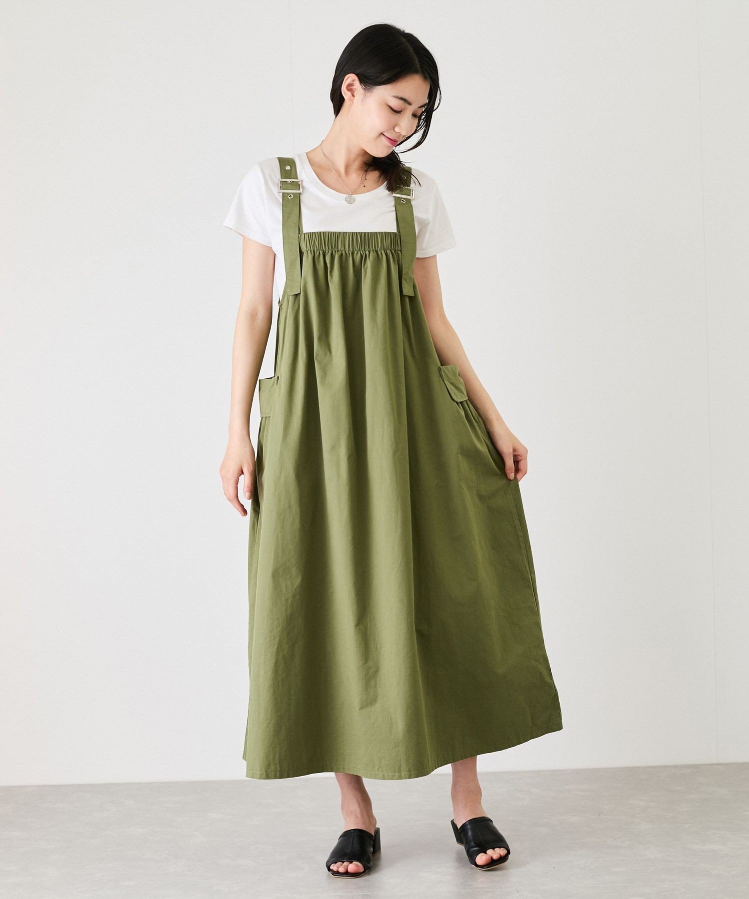 【ジャイロ/JAYRO】のショルダーギャザージャンスカ インテリア・キッズ・メンズ・レディースファッション・服の通販 founy(ファニー) 　ファッション　Fashion　レディースファッション　Fashion for Women　おすすめ　Recommended / Our Picks　インナー　Innerwear　ショルダー　Shoulder, Shoulder Strap　タンク　Tank Top, Sleeveless Top　タートルネック　Turtleneck, High Neck　ポケット　Pocket, Pocket Detail　夏　Summer　春　Spring　S/S・春夏　SS, Spring/Summer, Warm Season　A/W・秋冬　Autumn/Winter　カーキ(36)|ID: prp329100004601311 ipo3291000000032714322