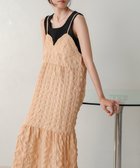 【バブ ブージュルード/Bab Bou Jeloud】の【S・Mサイズ展開あり】ポコポコティアードキャミワンピース BEIGE|ID: prp329100004601314 ipo3291000000032714346