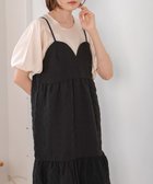 【バブ ブージュルード/Bab Bou Jeloud】の【S・Mサイズ展開あり】ポコポコティアードキャミワンピース BLACK|ID: prp329100004601314 ipo3291000000032714348
