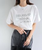 【その他のブランド/Other】のメッセージ ロゴ プリント 半袖 Tシャツ オフホワイト×シルバー|ID: prp329100004601315 ipo3291000000032714356