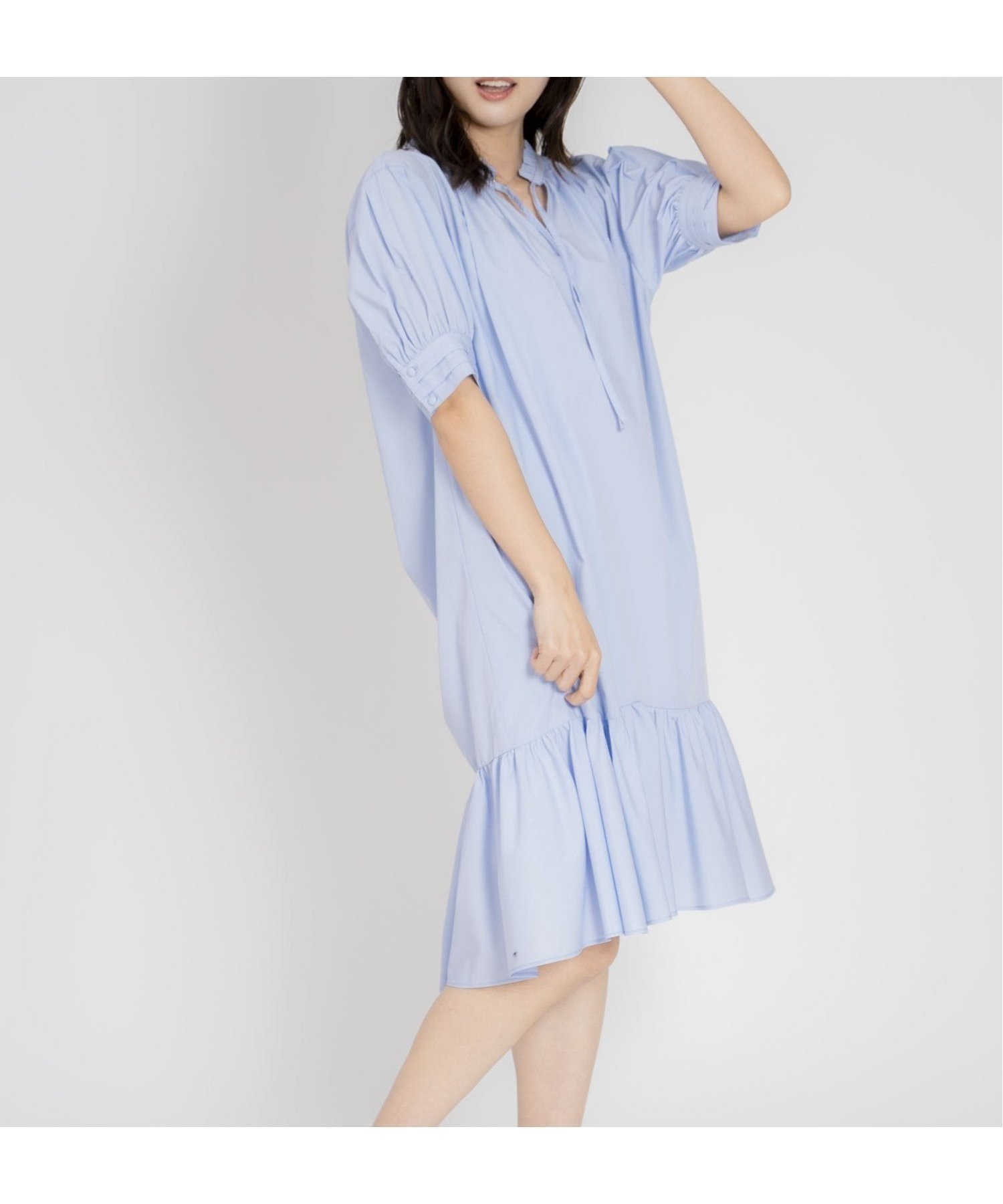 【ノエラ/Noela】のティアードミニワンピ インテリア・キッズ・メンズ・レディースファッション・服の通販 founy(ファニー) 　ファッション　Fashion　レディースファッション　Fashion for Women　ワンピース　Dresses　インナー　Innerwear　キャミソール　Camisole, Spaghetti Strap Top　スキッパー　Skipper, Open Collar　ストライプ　Stripe, Striped Pattern　ポケット　Pocket, Pocket Detail　無地　Plain, Solid Color　ブルー|ID: prp329100004601316 ipo3291000000032714361