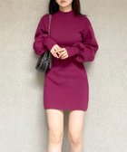 【ロイヤルパーティー/ROYAL PARTY】のウォッシャブルハイネックミニワンピース 人気、トレンドファッション・服の通販 founy(ファニー) ファッション Fashion レディースファッション Fashion for Women ワンピース Dresses トレンド Trend, Trending Now 人気 Popular, Best Seller 洗える Machine Washable thumbnail ボルドー|ID: prp329100004601320 ipo3291000000032714397
