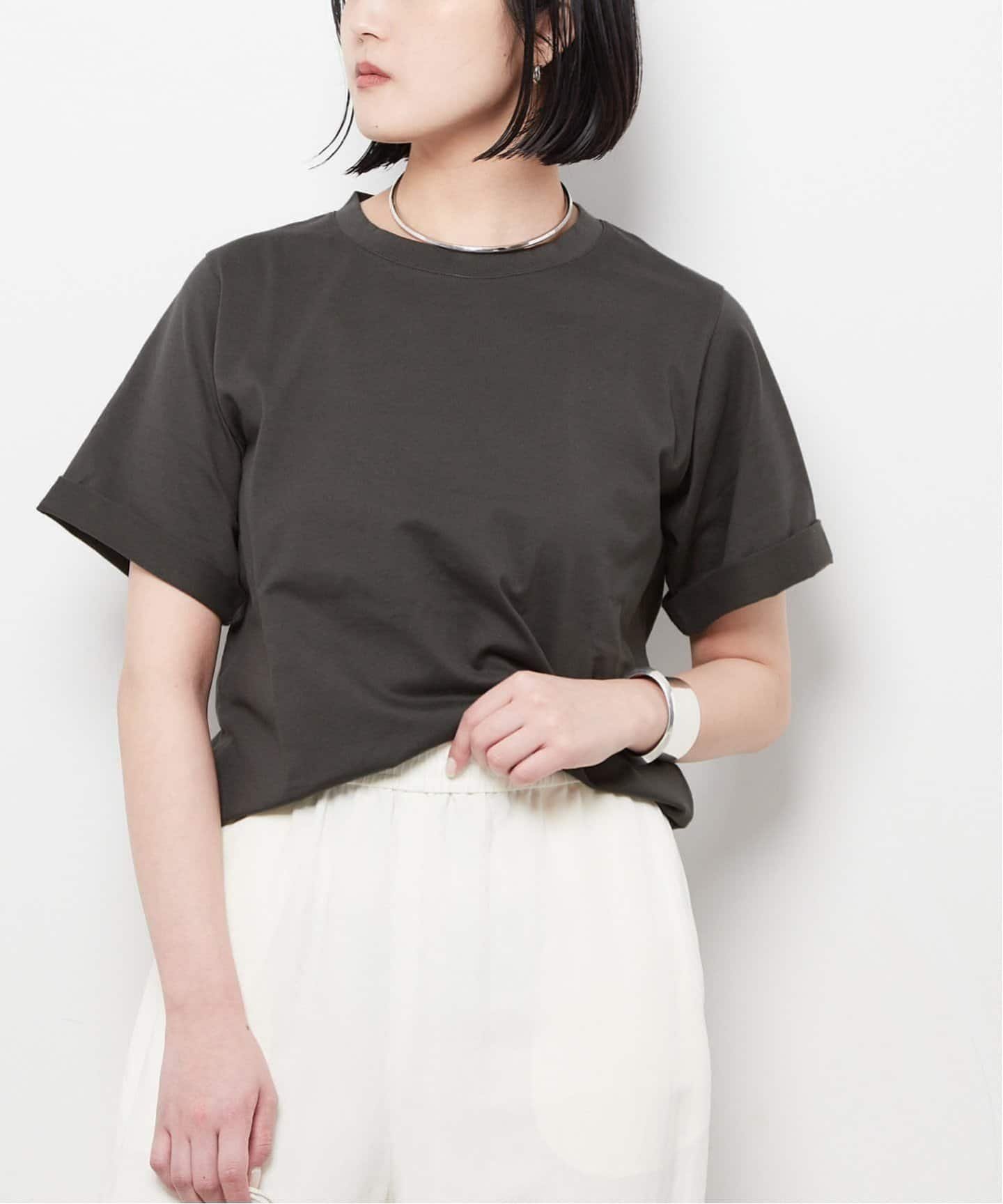 【ジャーナルスタンダード レサージュ/journal standard L'essage】の《追加3》スワイーTシャツ インテリア・キッズ・メンズ・レディースファッション・服の通販 founy(ファニー) 　ファッション　Fashion　レディースファッション　Fashion for Women　トップス・カットソー　Cut & Sew Tops　シャツ・ブラウス・オフィスカジュアル　Elegant Blouses & Button-Ups　ロングTシャツ・Tシャツ　Longline T-Shirts & Tees　2025年　2025　2025春夏・S/S　Spring/Summer 2025 SS25　グレー|ID: prp329100004601321 ipo3291000000032714411