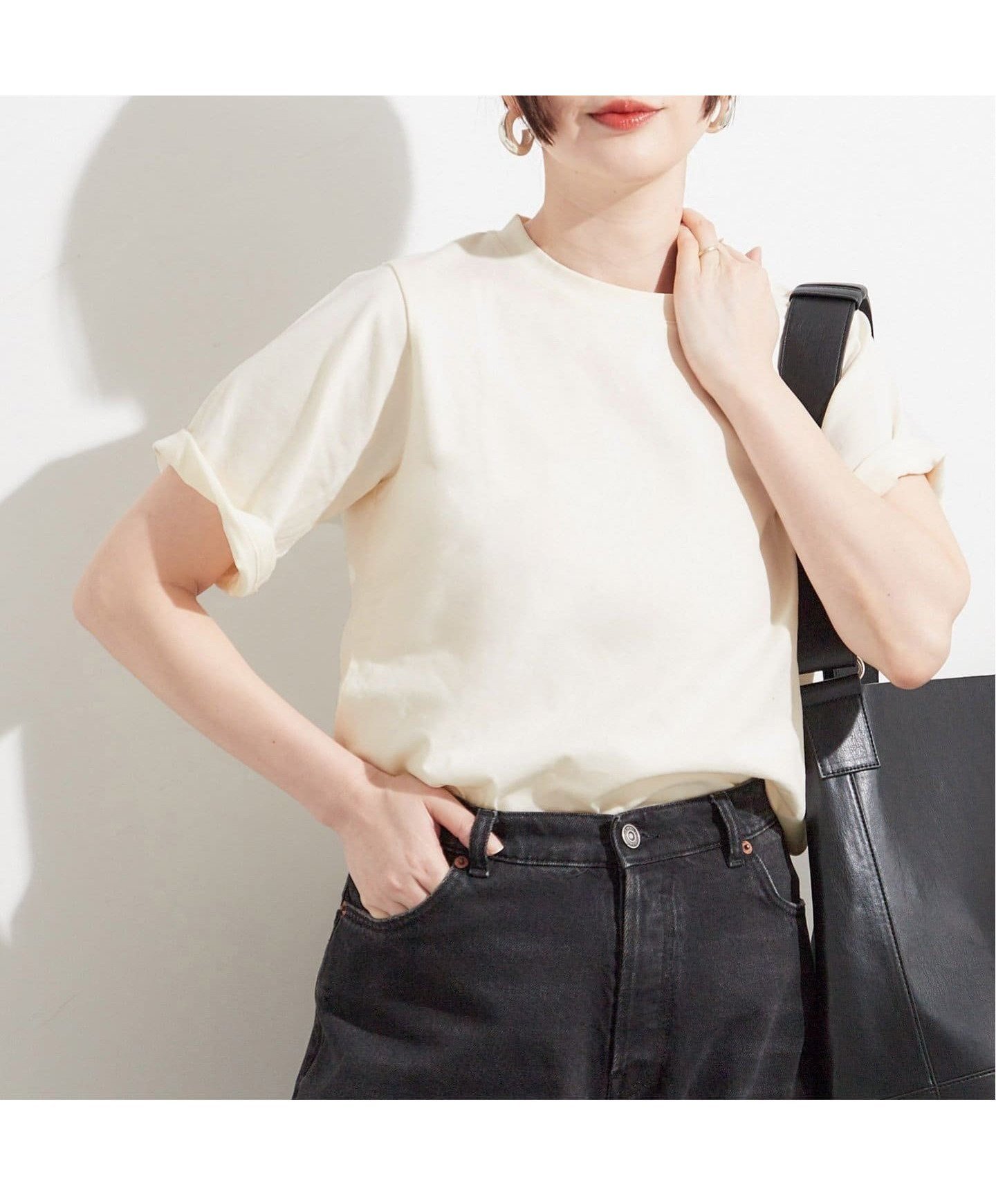 【ジャーナルスタンダード レサージュ/journal standard L'essage】の《追加3》スワイーTシャツ インテリア・キッズ・メンズ・レディースファッション・服の通販 founy(ファニー) 　ファッション　Fashion　レディースファッション　Fashion for Women　トップス・カットソー　Cut & Sew Tops　シャツ・ブラウス・オフィスカジュアル　Elegant Blouses & Button-Ups　ロングTシャツ・Tシャツ　Longline T-Shirts & Tees　2025年　2025　2025春夏・S/S　Spring/Summer 2025 SS25　ホワイト|ID: prp329100004601321 ipo3291000000032714412