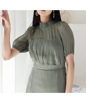 【プールヴー/PourVous】のスタンドネック切替スカート結婚式パーティードレスお呼ばれオケージョンドレス同窓会 人気、トレンドファッション・服の通販 founy(ファニー) ファッション Fashion レディースファッション Fashion for Women スカート Skirts おすすめ Recommended / Our Picks スタンド Stand Collar, Upright Stand セレモニー Ceremony ドレス Dress, One-Piece フェミニン Feminine, Girly エレガント 上品 Elegant 二次会 After Party 切替 Switching, Contrast Panel 結婚式 Wedding |ID:prp329100004601323