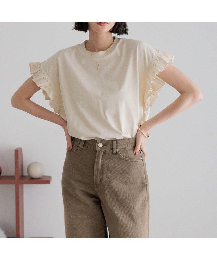 【ローリーズファーム/LOWRYS FARM】のピグメントフリルSS インテリア・キッズ・メンズ・レディースファッション・服の通販 founy(ファニー) https://founy.com/ ファッション Fashion レディースファッション Fashion for Women おすすめ Recommended / Our Picks フリル Frill, Ruffle 夏 Summer 春 Spring S/S・春夏 SS, Spring/Summer, Warm Season |ID: prp329100004601324 ipo3291000000032714428