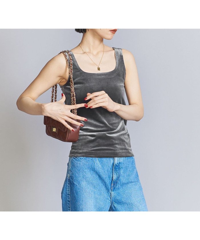 【その他のブランド/Other】のベロア タンクトップ インテリア・キッズ・メンズ・レディースファッション・服の通販 founy(ファニー) https://founy.com/ ファッション Fashion レディースファッション Fashion for Women トップス・カットソー Cut & Sew Tops ベロアトップス Velour Tops / Velvet-Look Items おすすめ Recommended / Our Picks インナー Innerwear コンパクト Compact, Small Size シンプル Simple, Minimal セットアップ Set-Up, Coordinated Outfit タンク Tank Top, Sleeveless Top デニム Denim, Jeans Material ベロア Velour, Soft Velvet 秋 Autumn |ID: prp329100004601330 ipo3291000000032714491