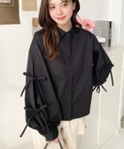 【その他のブランド/Other】のタックスリーブダブルリボンブラウス ブラック|ID: prp329100004601336 ipo3291000000032714556