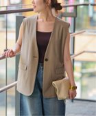【ジャーナルスタンダード レリューム/JOURNAL STANDARD relume】のフラップポケットノーカラージレ ブラウン|ID: prp329100004601339 ipo3291000000032714583