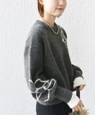 【シップス フォー ウィメン/SHIPS】の【WEB限定】〈手洗い可能〉ジャカード フラワー ニット プルオーバー 24AW グレー|ID: prp329100004601344 ipo3291000000032714619