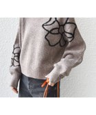 【シップス フォー ウィメン/SHIPS】の【WEB限定】〈手洗い可能〉ジャカード フラワー ニット プルオーバー 24AW ブラウン系|ID: prp329100004601344 ipo3291000000032714620