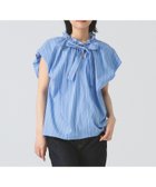 【ビームス ウイメン/BEAMS】のボウタイ フレンチ パフスリーブ ブラウス BLUE_ST|ID: prp329100004601346 ipo3291000000032714632
