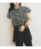 【ケービーエフ/KBF / URBAN RESEARCH】のドロストシアーチェックブラウス MOSS GRAY|ID: prp329100004601349 ipo3291000000032714651