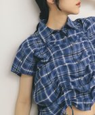 【ケービーエフ/KBF / URBAN RESEARCH】のドロストシアーチェックブラウス BLUE|ID: prp329100004601349 ipo3291000000032714652
