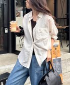 【その他のブランド/Other】のストライプシアーシャツ ホワイト系その他|ID: prp329100004601353 ipo3291000000032714686