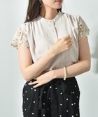 【インタープラネット/INTERPLANET】の【UV・接触冷感】ポーラバンドカラーレース袖ブラウス 人気、トレンドファッション・服の通販 founy(ファニー) ファッション Fashion レディースファッション Fashion for Women トップス・カットソー Cut & Sew Tops シャツ・ブラウス・オフィスカジュアル Elegant Blouses & Button-Ups クラシカル Classical, Vintage-Inspired シンプル Simple, Minimal デニム Denim, Jeans Material トレンド Trend, Trending Now フェミニン Feminine, Girly フレアースカート Flared Skirt, A-Line Skirt ベーシック Basic, Essential ボトム Bottoms, Lower Wear レース Lace, Lace Fabric ワイド Wide, Wide Fit エレガント 上品 Elegant thumbnail ベージュ|ID: prp329100004601354 ipo3291000000032714695