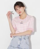 【その他のブランド/Other】の半袖ジャガードニット ピンク|ID: prp329100004601359 ipo3291000000032714806