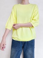 【ドゥーベル/Doux Belle】のニット レディース ラウンドネック 人気、トレンドファッション・服の通販 founy(ファニー) ファッション Fashion レディースファッション Fashion for Women トップス・カットソー Cut & Sew Tops ニット Knit Tops & Sweaters サマー Summer, Summer Style ジュエル Jewel, Gemstone パープル Purple, Violet ラウンド Round, Round Neck thumbnail レモン|ID: prp329100004601360 ipo3291000000032714823