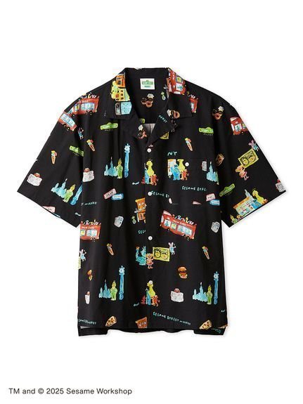 【その他のブランド/Other】の【ヒラノトシユキ】【UNISEX】総柄アロハシャツ インテリア・キッズ・メンズ・レディースファッション・服の通販 founy(ファニー) 　ファッション　Fashion　レディースファッション　Fashion for Women　トップス・カットソー　Cut & Sew Tops　シャツ・ブラウス・オフィスカジュアル　Elegant Blouses & Button-Ups　ユニセックス　Unisex, Genderless　おすすめ　Recommended / Our Picks　キャラクター　Character, Licensed Characters　コスチューム　Costume, Outfit　ニューヨーク　New York, NYC Style　モチーフ　Motif, Design Theme　リラックス　Relax, Relaxed Fit　夏　Summer　BLK[009]|ID: prp329100004601369 ipo3291000000032714902