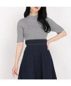 【ストロベリーフィールズ/STRAWBERRY FIELDS】のリブ編地変化5分丈ニット 人気、トレンドファッション・服の通販 founy(ファニー) ファッション Fashion レディースファッション Fashion for Women トップス・カットソー Cut & Sew Tops ニット Knit Tops & Sweaters インナー Innerwear ボトルネック Bottle Neck, Mock Neck thumbnail チャコールグレー|ID: prp329100004601375 ipo3291000000032714936