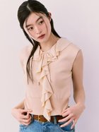 【リリーブラウン/Lily Brown】のフリルディテールニットトップス PNK[066]|ID: prp329100004601376 ipo3291000000032714944