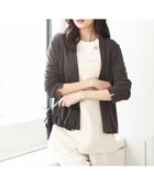【エムケイ ミッシェルクラン/MK MICHEL KLEIN】のショート丈カーディガン/接触冷感/UVカット/洗える チャコール|ID: prp329100004601380 ipo3291000000032714976