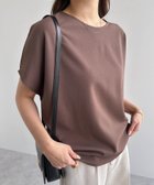 【その他のブランド/Other】のきれいめ 梨地 ポンチ ドルマン スリーブトップス グレージュ|ID: prp329100004601393 ipo3291000000032715076
