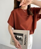 【その他のブランド/Other】のきれいめ 梨地 ポンチ ドルマン スリーブトップス ブラウン|ID: prp329100004601393 ipo3291000000032715077