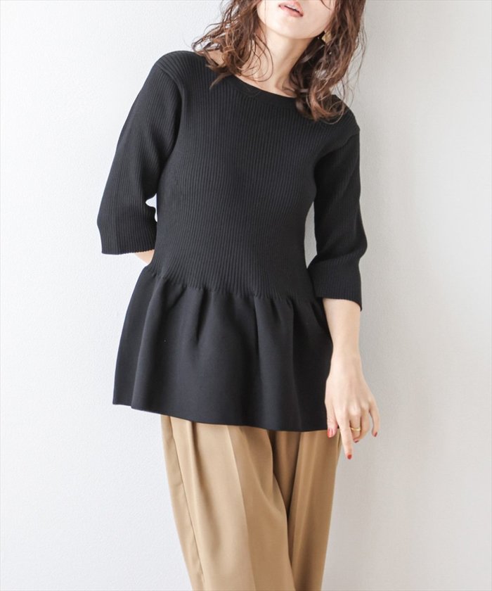 【その他のブランド/Other】のサマーニットペプラムトップス インテリア・キッズ・メンズ・レディースファッション・服の通販 founy(ファニー) https://founy.com/ ファッション Fashion レディースファッション Fashion for Women トップス・カットソー Cut & Sew Tops ニット Knit Tops & Sweaters カーディガン Cardigan, Knitwear フォルム Silhouette, Form ペプラム Peplum, Flared Hem リブニット Rib Knit, Ribbed Knit 夏 Summer 春 Spring S/S・春夏 SS, Spring/Summer, Warm Season |ID: prp329100004601402 ipo3291000000032715146