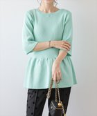 【その他のブランド/Other】のサマーニットペプラムトップス ブルー|ID: prp329100004601402 ipo3291000000032715149