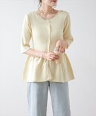 【その他のブランド/Other】のサマーニットペプラムトップス イエロー|ID: prp329100004601402 ipo3291000000032715151