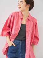 【サマンサモスモス/Samansa Mos2】の製品染め加工シャツ 人気、トレンドファッション・服の通販 founy(ファニー) ファッション Fashion レディースファッション Fashion for Women トップス・カットソー Cut & Sew Tops シャツ・ブラウス・オフィスカジュアル Elegant Blouses & Button-Ups シンプル Simple, Minimal ポケット Pocket, Pocket Detail thumbnail ピンク|ID: prp329100004601403 ipo3291000000032715168