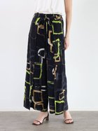 【ラシュッド/LASUD】のIPEKERアートプリントラップデザインパンツ ブラック|ID: prp329100004601407 ipo3291000000032715198